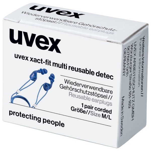 Gehörschutzstöpsel uvex xact-fit multi detec 2224030