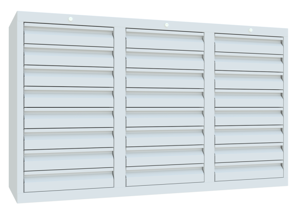 Pavoy Schubladenschrank Light 1500 x 500 x 900 mm, 24 Schubladen