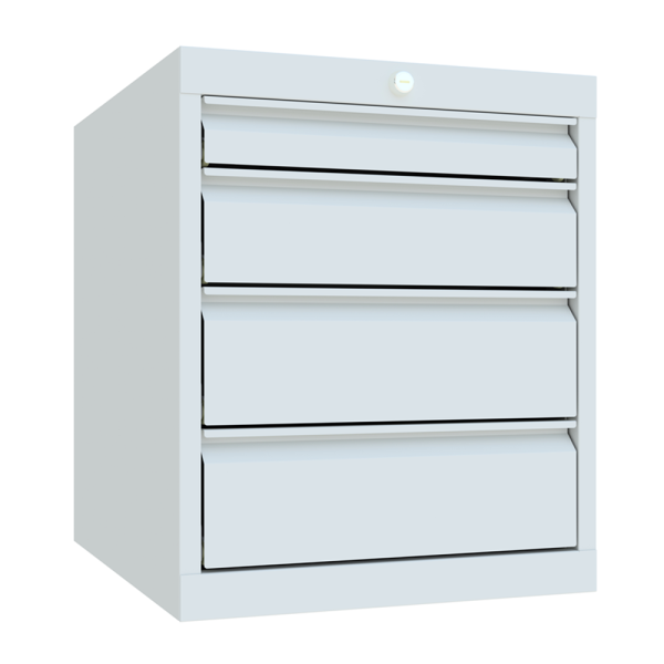 Pavoy Schubladenschrank Basic 715 x 600 x 600 mm, 4 Schubladen