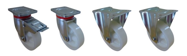 Bauer Polyamid-Schwerlast-Rollen-Satz max. 2250 kg