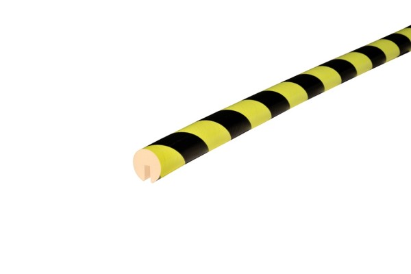Knuffi® Kantenschutz Typ B, zum Aufstecken, neon/schwarz, 1 m