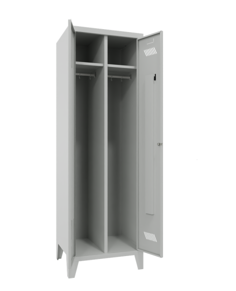 Pavoy Kleiderschrank mit Füßen 600 x 500 x 1850 mm