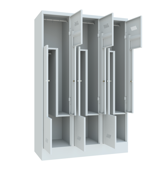 Pavoy Z-Kleiderschrank mit Sockel 1200 x 500 x 1850 mm