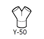 Fumex Y-Verbinder Y-50, für Schlauch Ø 51 mm