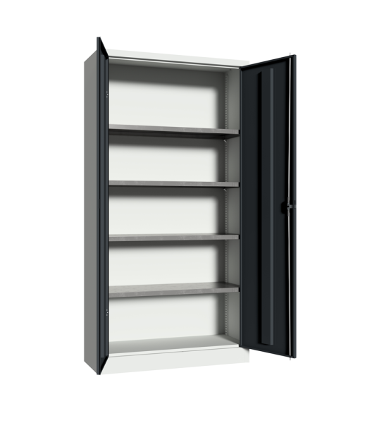 Pavoy Flügeltürenschrank mit Vollblechtüren 1000 x 600 x 1950 mm