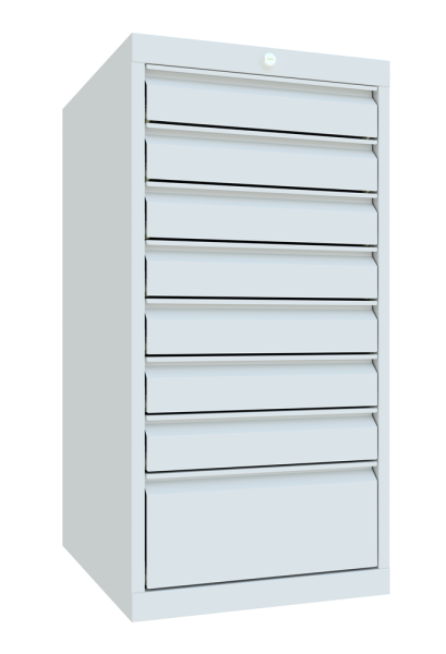 Pavoy Schubladenschrank Basic 1023 x 600 x 1000 mm, 8 Schubladen
