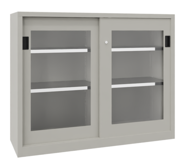 Pavoy Schiebetürenschrank mit Sichtfenstertüren 1500 x 500 x 1000 mm