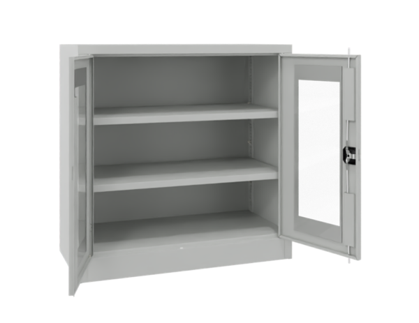 Pavoy Flügeltürenschrank mit Sichtfenstertüren 1000 x 600 x 1000 mm