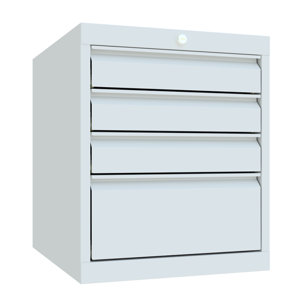 Pavoy Schubladenschrank Basic 715 x 600 x 600 mm, 4 Schubladen