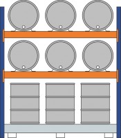 Grundregal, Fassregal 2500x2225x800 mm Grundregal, Fassregal 2500x2225x800 mm