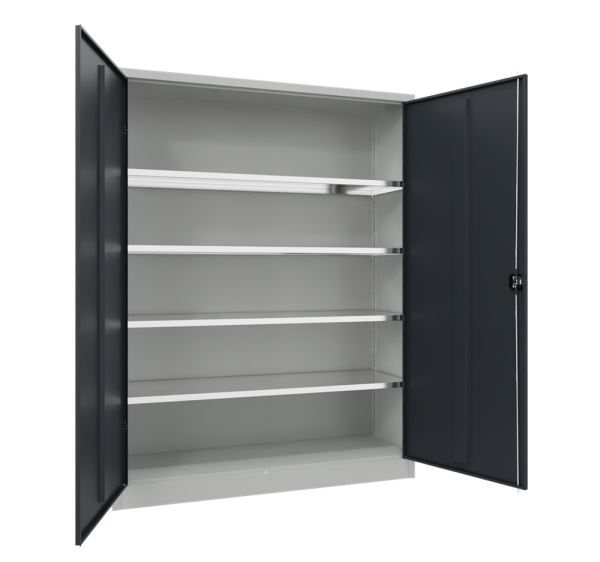 Pavoy Flügeltürenschrank mit Vollblechtüren 1500 x 400 x 1950 mm