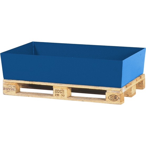 Auffangwannen lackiert für 1 x 200 L Fass oder Kleingebinde 815 x 1235 x 255 mm