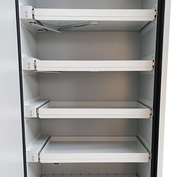 Gefahrstoffschrank 90 Minuten, Firecab 1200 mm, Vollauszug, EN 14470-1