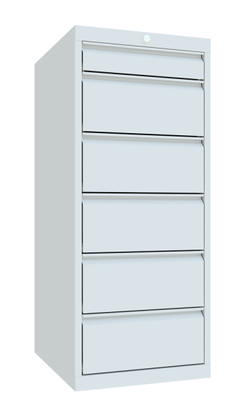 Pavoy Schubladenschrank Basic 500 x 600 x 1200 mm, 6 Schubladen