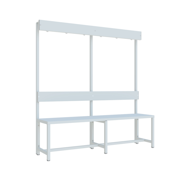 Pavoy Garderoben-Sitzbank 1500 mm, einseitig, ohne Schuhrost