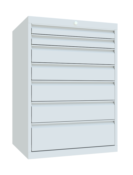 Pavoy Schubladenschrank Basic 715 x 600 x 1000 mm, 7 Schubladen