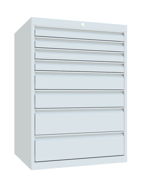 Pavoy Schubladenschrank Basic 715 x 600 x 1000 mm, 8 Schubladen