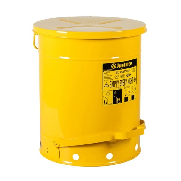 Justrite Öl-Entsorgungsbehälter 09501 gelb