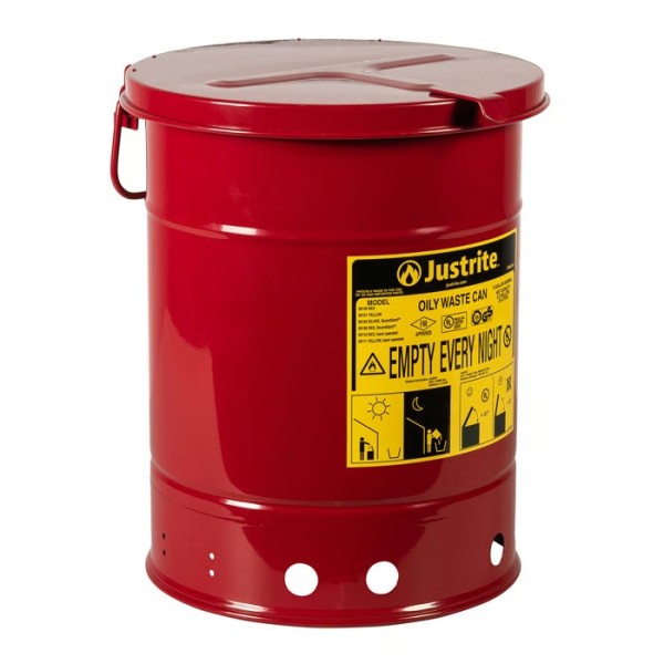 Justrite Öl-Entsorgungsbehälter 09110 rot