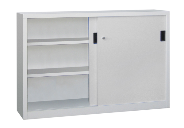 Pavoy Schwerlast-Schiebetürenschrank mit Vollblechtüren 1500 x 600 x 1000 mm