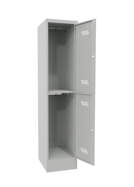 Pavoy Kleider-Schließfach-Schrank mit Sockel 400 x 500 x 1850 mm