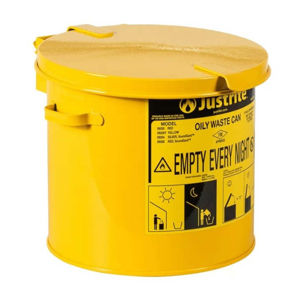 Justrite Öl-Entsorgungsbehälter 09200Y gelb