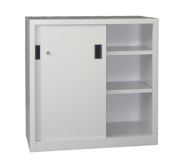 Pavoy Schiebetürenschrank mit Vollblechtüren 1000 x 400 x 1000 mm