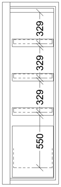 Lacont Sicherheits- / Gefahrstoffschrank SiS Typ 90 / 600 VS3-ES