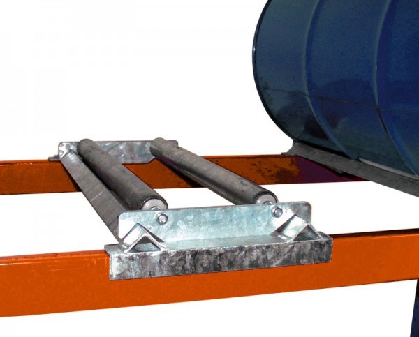Bauer Steckbare Rollenauflage Typ S 3013 aus Stahl, verzinkt, für 1 x 200-L-Fass