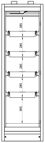 Lacont Sicherheits- / Gefahrstoffschrank SiS Typ 30 / 600 VS4 GL