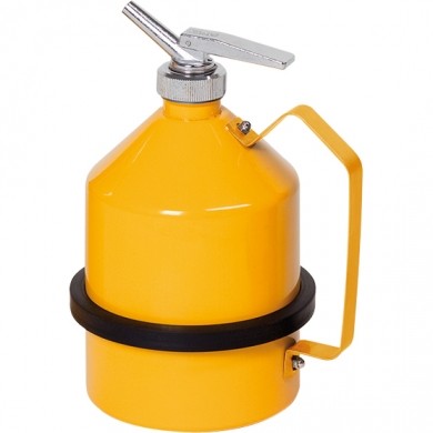 Sicherheits-Feindosierkanne 2 L, verzinkt und pulverlackiert, RAL 1003 Sicherheitsgelb