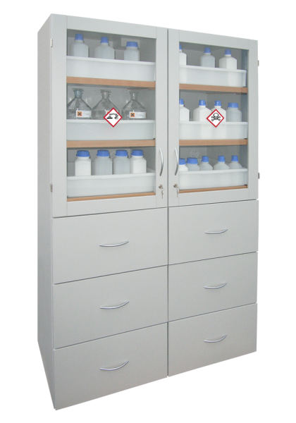 Lacont Säuren- und Laugenschrank SLS 1200 GL/6-SF6