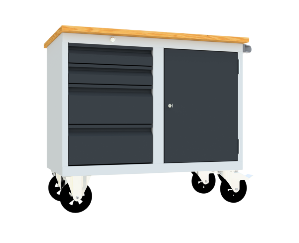 Pavoy Montagewagen mit 4 Schubladen