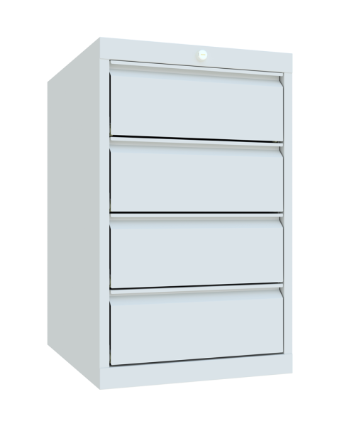 Pavoy Schubladenschrank Basic 500 x 600 x 800 mm, 4 Schubladen