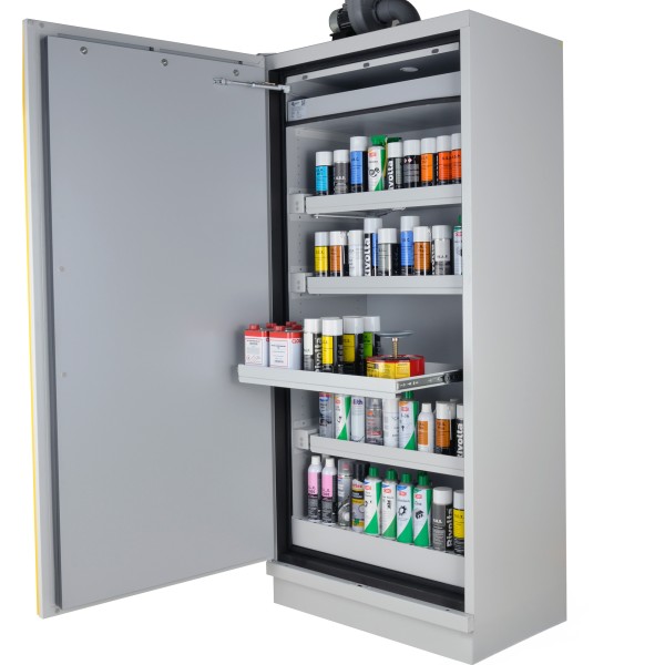 Gefahrstoffschrank 90 Minuten, FireCab 900 mm, Vollauszug, EN 14470-1
