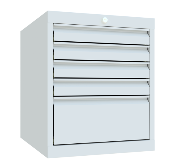 Pavoy Schubladenschrank Basic 715 x 600 x 600 mm, 5 Schubladen