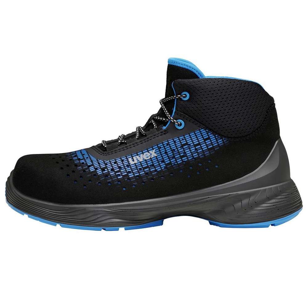 S3 Sicherheitshalbschuhe Uvex Schwarz/blau Gr. 47