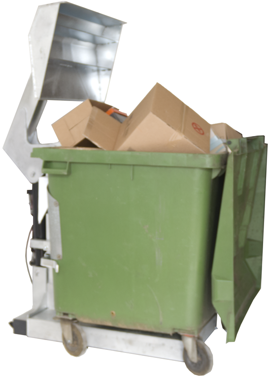 Müllpresse / Müllverdichter CP 1100 spart Ihr Geld durch Volumenreduktion