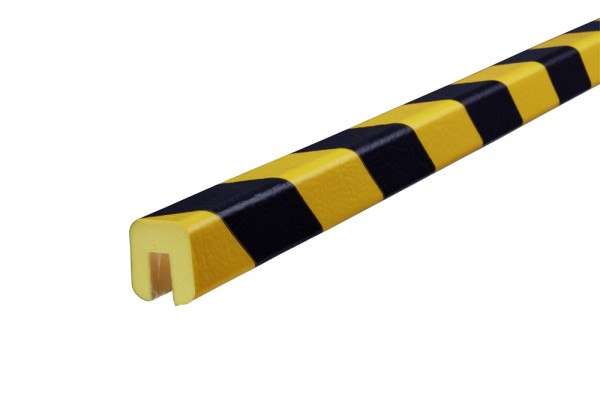 Knuffi® Kantenschutz Typ G, selbstklebend, gelb/schwarz, 5 m