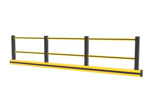 Boplan Flex Impact FLIP200F Plus Bodenleisten, Gelb/Schwarz, L 5050mm