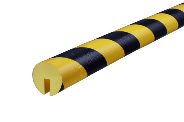 Knuffi® Kantenschutz Typ B, zum Aufstecken, gelb/schwarz, 5 m