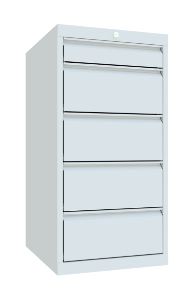 Pavoy Schubladenschrank Basic 1023 x 600 x 1000 mm, 5 Schubladen