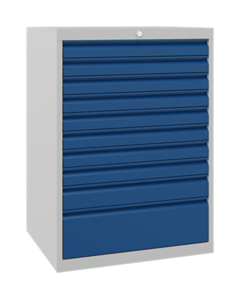 Pavoy Schubladenschrank Basic 715 x 600 x 1000 mm, 10 Schubladen
