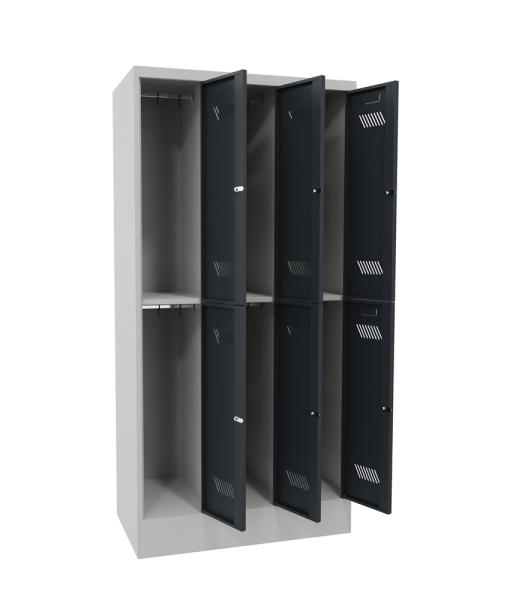 Pavoy Kleider-Schließfach-Schrank mit Sockel 900 x 500 x 1850 mm