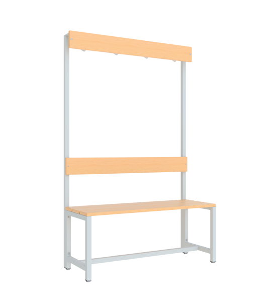 Pavoy Garderoben-Sitzbank 1000 mm, einseitig, ohne Schuhrost