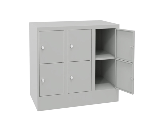 Pavoy Schließfachschrank 900 x 500 x 855 mm, Vollblechtüren, 6 Fächer