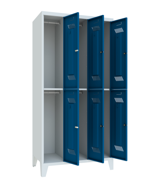 Pavoy Kleider-Schließfach-Schrank mit Füßen 900 x 500 x 1850 mm