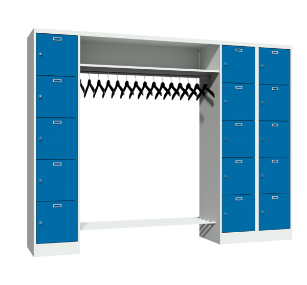 Pavoy Personal-Garderobe 2550 x 500 x 1950 mm
