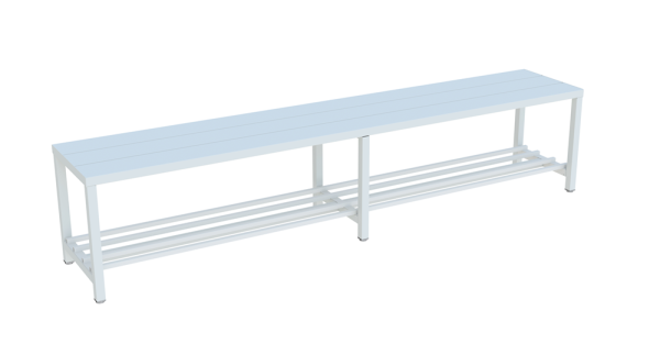 Pavoy Umkleidesitzbank 2000 mm, einseitig, mit Schuhrost
