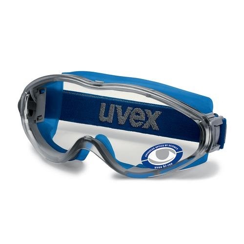 uvex Vollsichtbrille 9302220 ultrasonic blau/grau, PC farblos, kratzfest, beschlagfrei